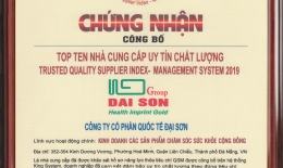 Đại Sơn Group - TOP 10 DOANH NGHIỆP ĐẢM BẢO CHẤT LƯỢNG 2019