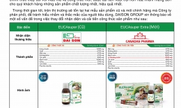 Thông báo cải tiến sản phẩm siro EUCAsuper