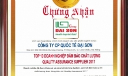 TOP 10 - DOANH NGHIỆP ĐẢM BẢO CHẤT LƯỢNG 2017