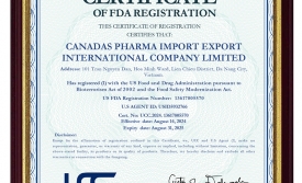 TỰ HÀO THƯƠNG HIỆU CANADAS PHARMA ĐẠT CHỨNG NHẬN FDA