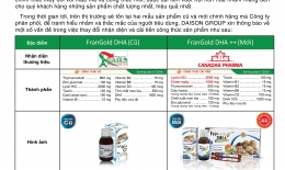 Thông báo cải tiến sản phẩm Siro FranGold DHA
