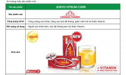 THÔNG BÁO RA MẮT SẢN PHẨM JESKYO VITRUM C1000